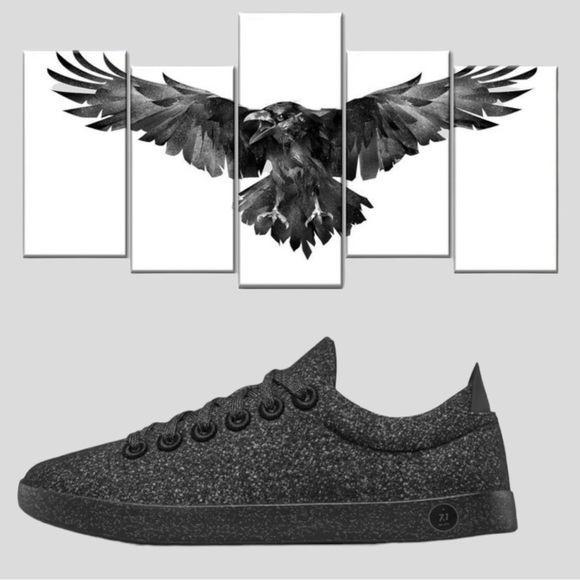 ALLBIRDS Men’s Raven (Black Sole) Wool Pipers - Picture 3 of 8